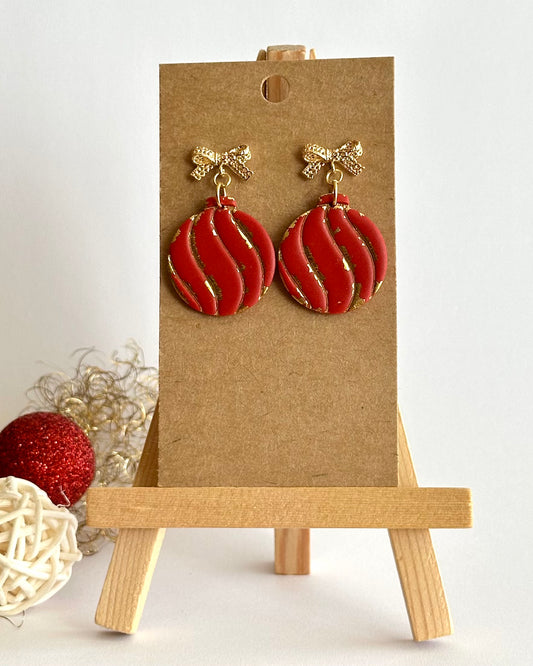 Kugel, Ohrhänger, Edelstahl vergoldet (verschiedene Farben)