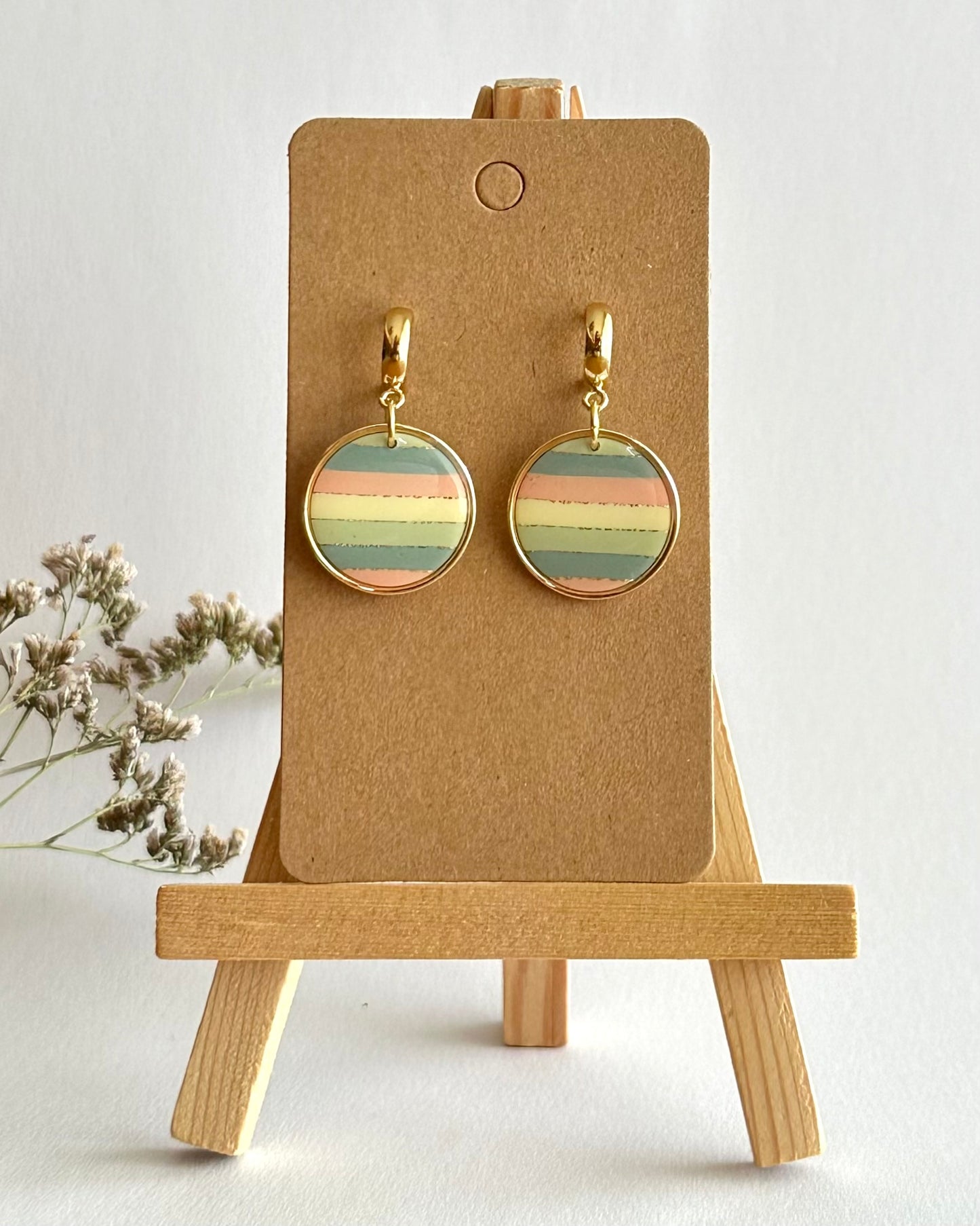 Ohrhänger, Edelstahl vergoldet