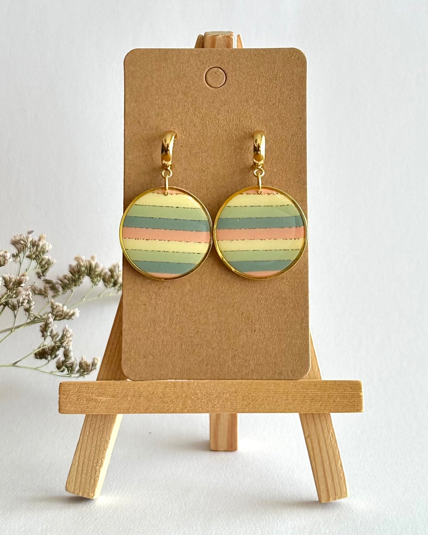 Ohrhänger, Edelstahl vergoldet