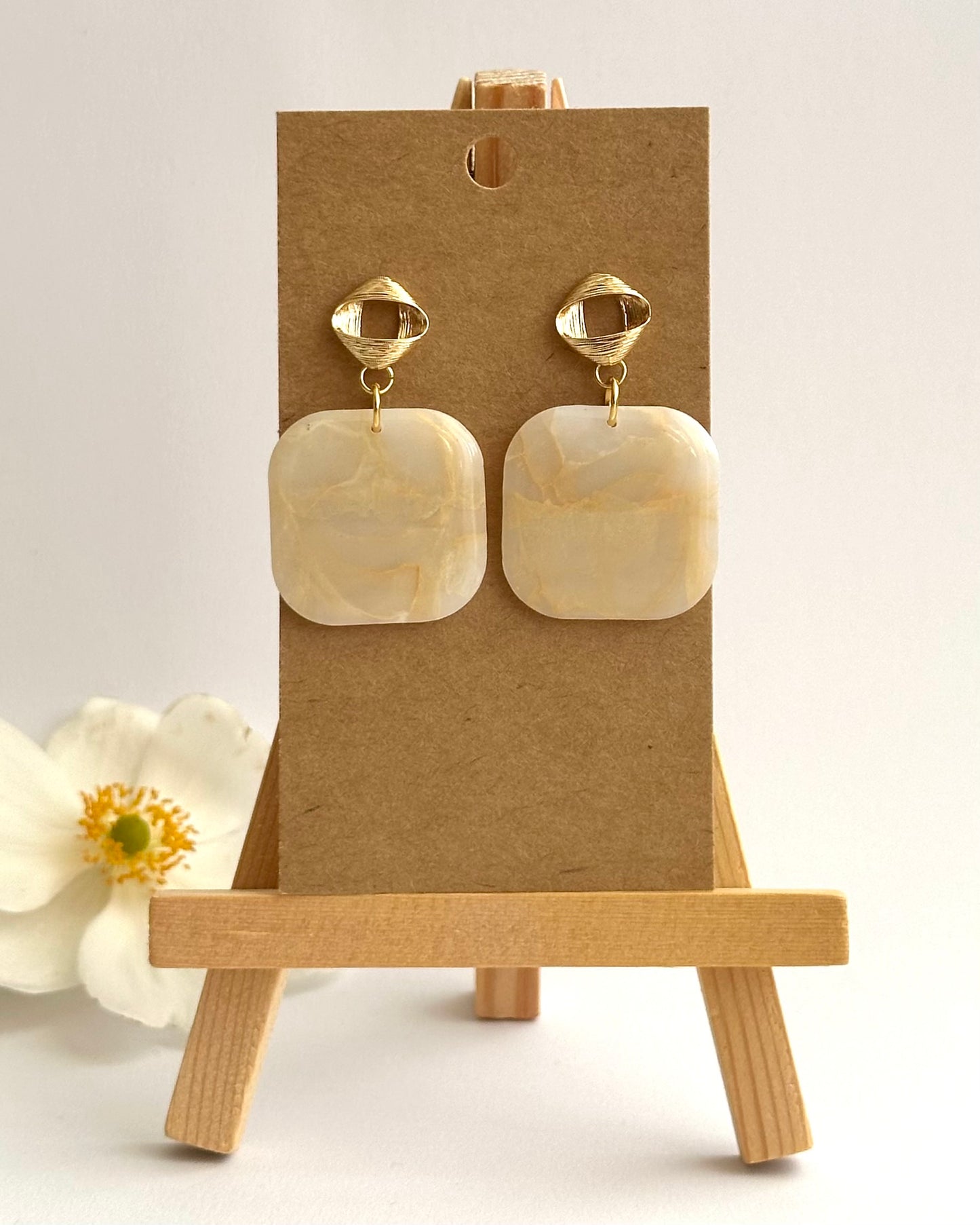 Ohrhänger, Edelstahl vergoldet