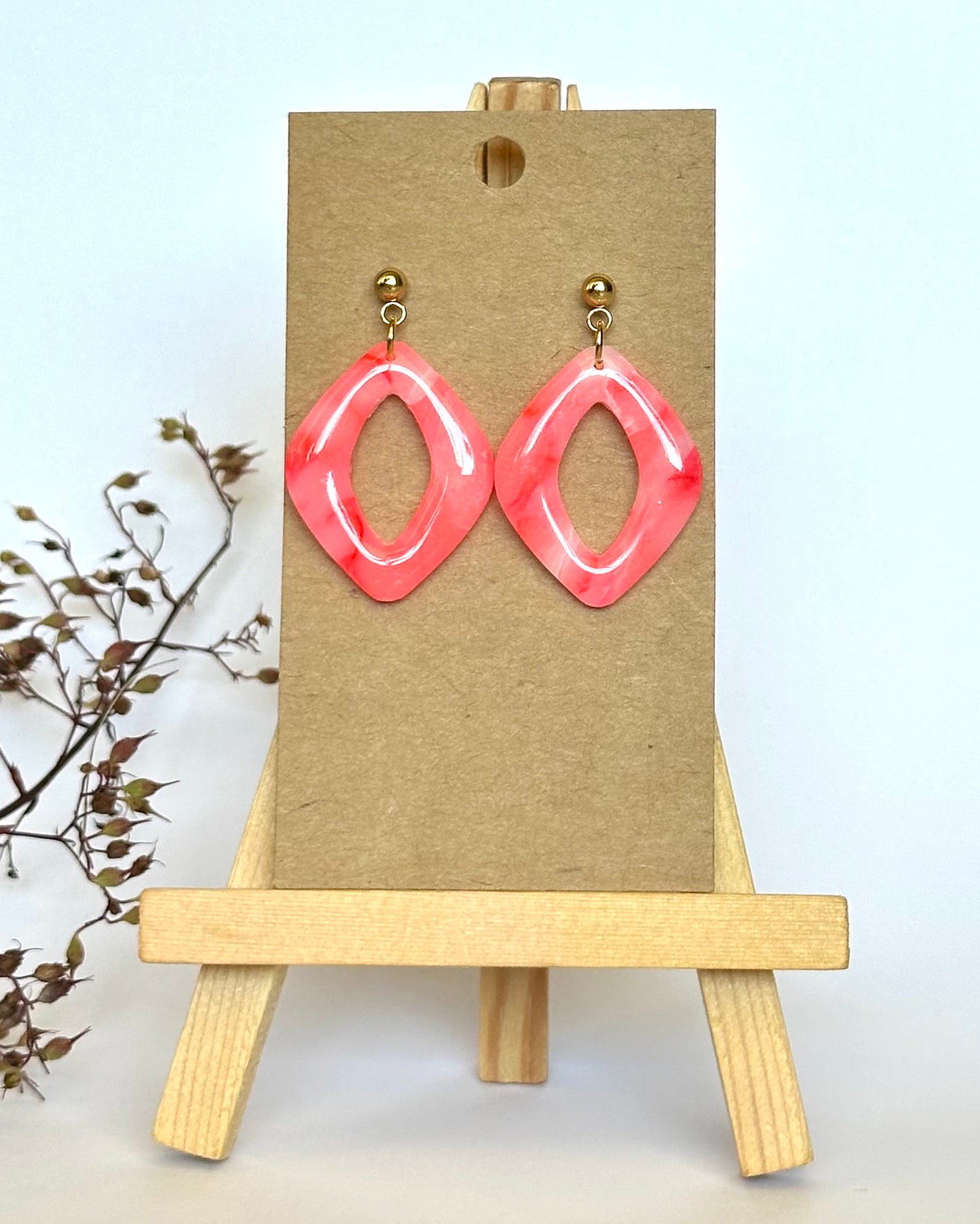 Ohrhänger, Edelstahl vergoldet