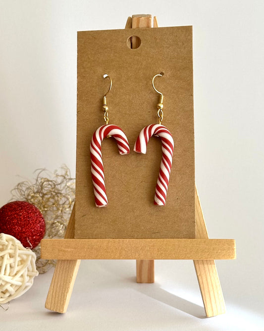 Zuckerstange, Ohrhänger, Edelstahl vergoldet