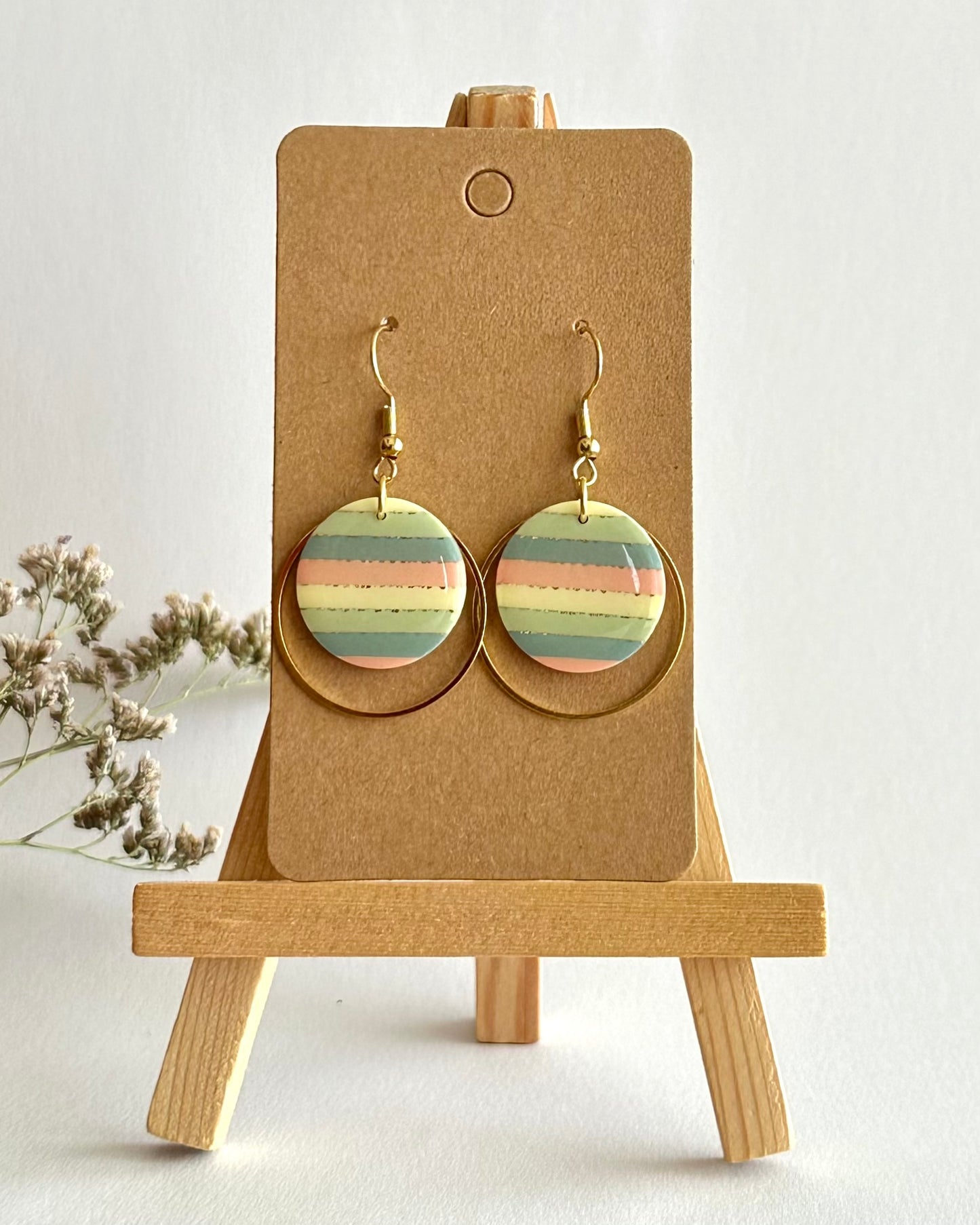 Ohrhänger, Edelstahl vergoldet