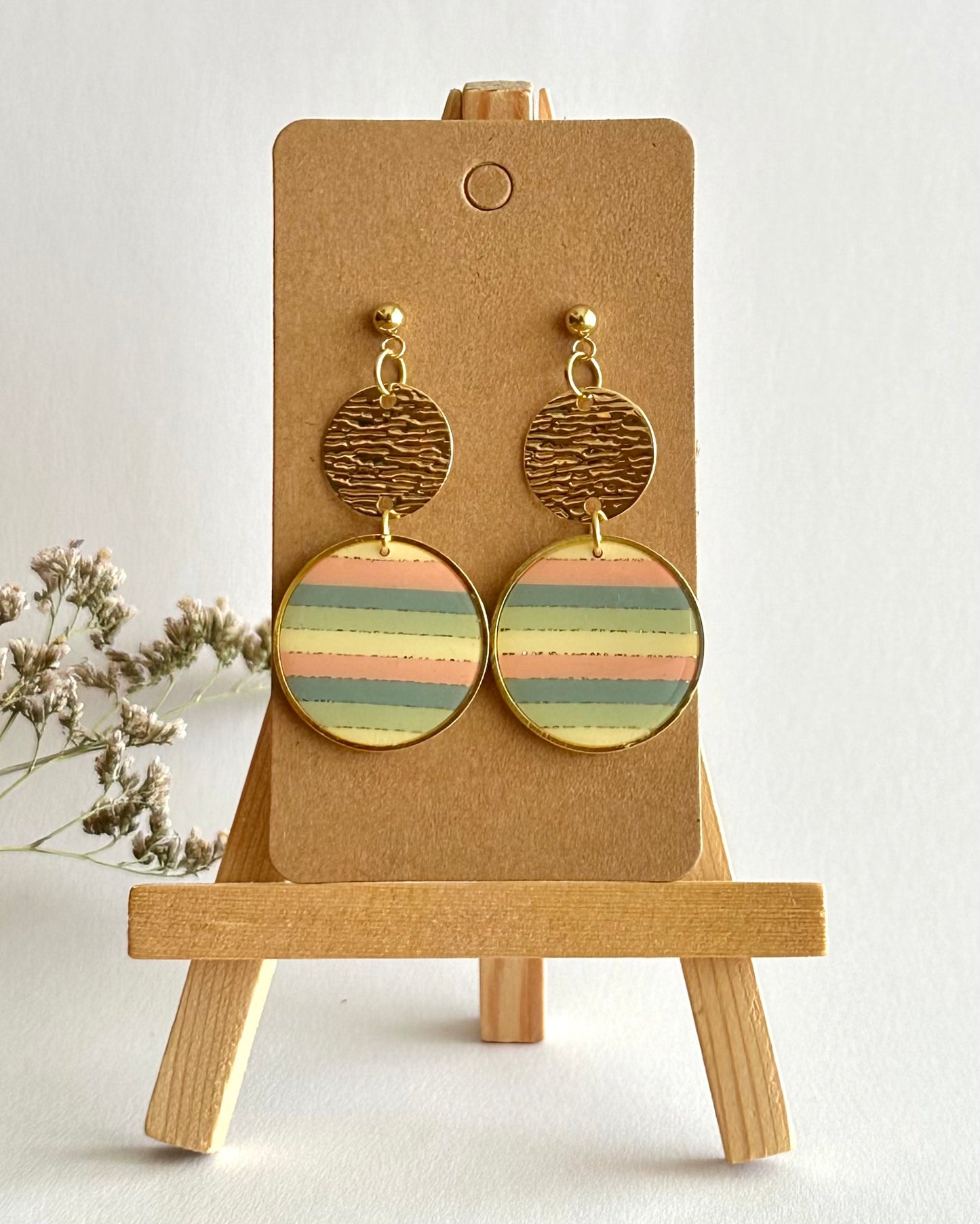 Ohrhänger, Edelstahl vergoldet