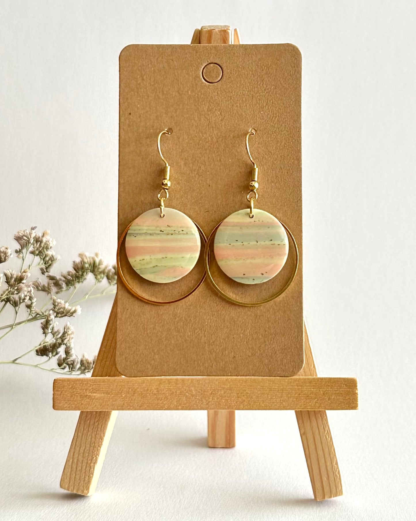 Ohrhänger, Edelstahl vergoldet