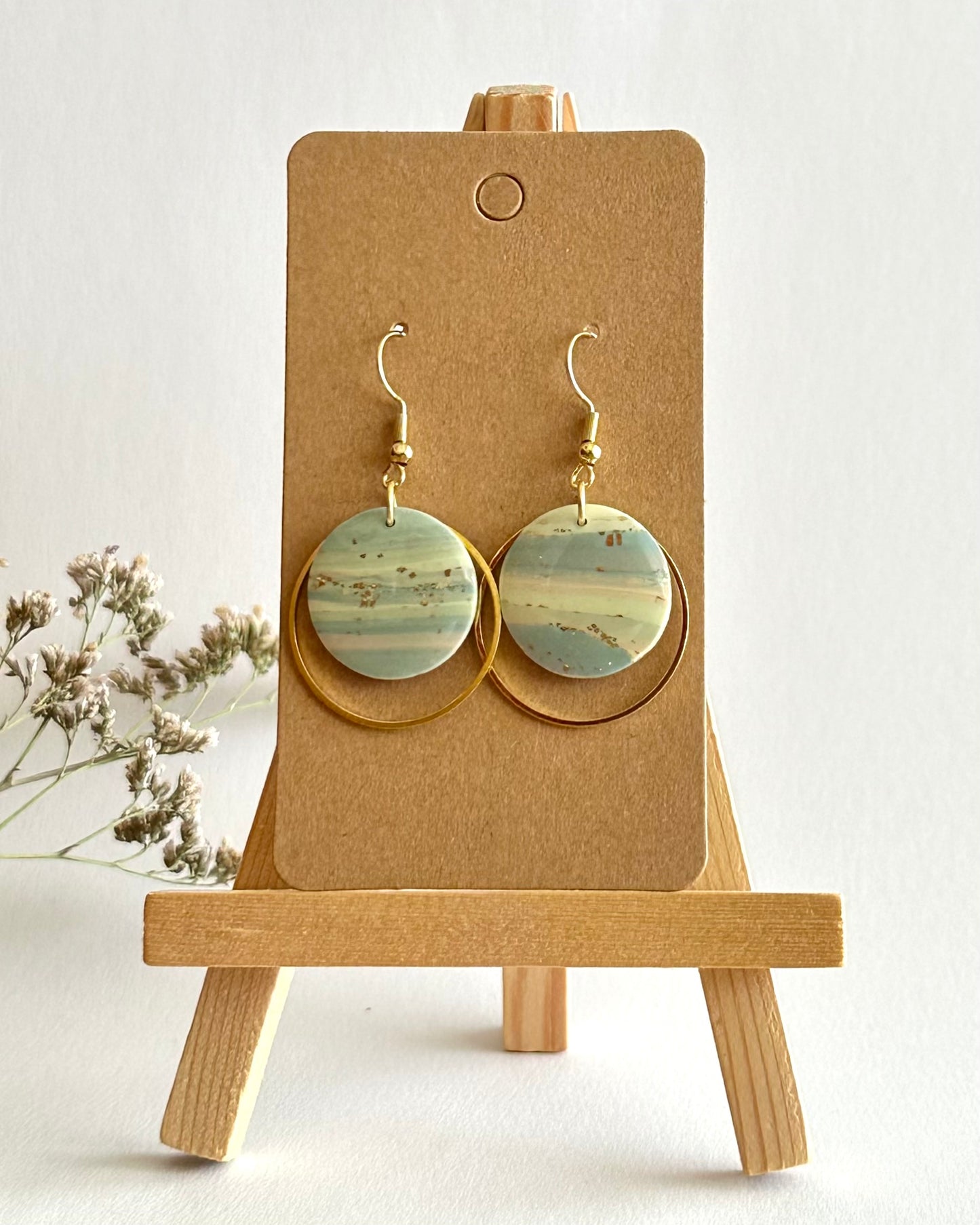 Ohrhänger, Edelstahl vergoldet