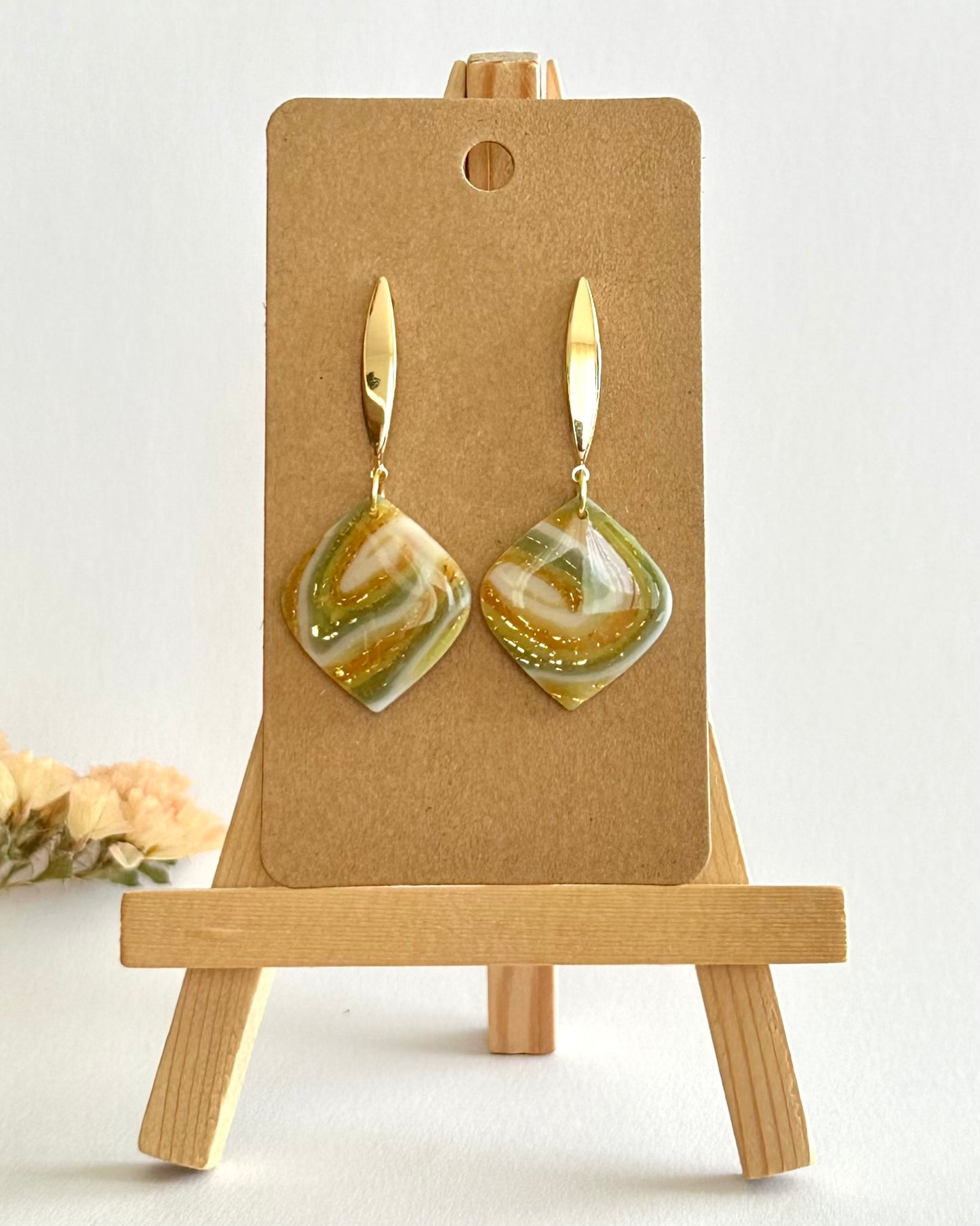 Ohrhänger, Edelstahl vergoldet