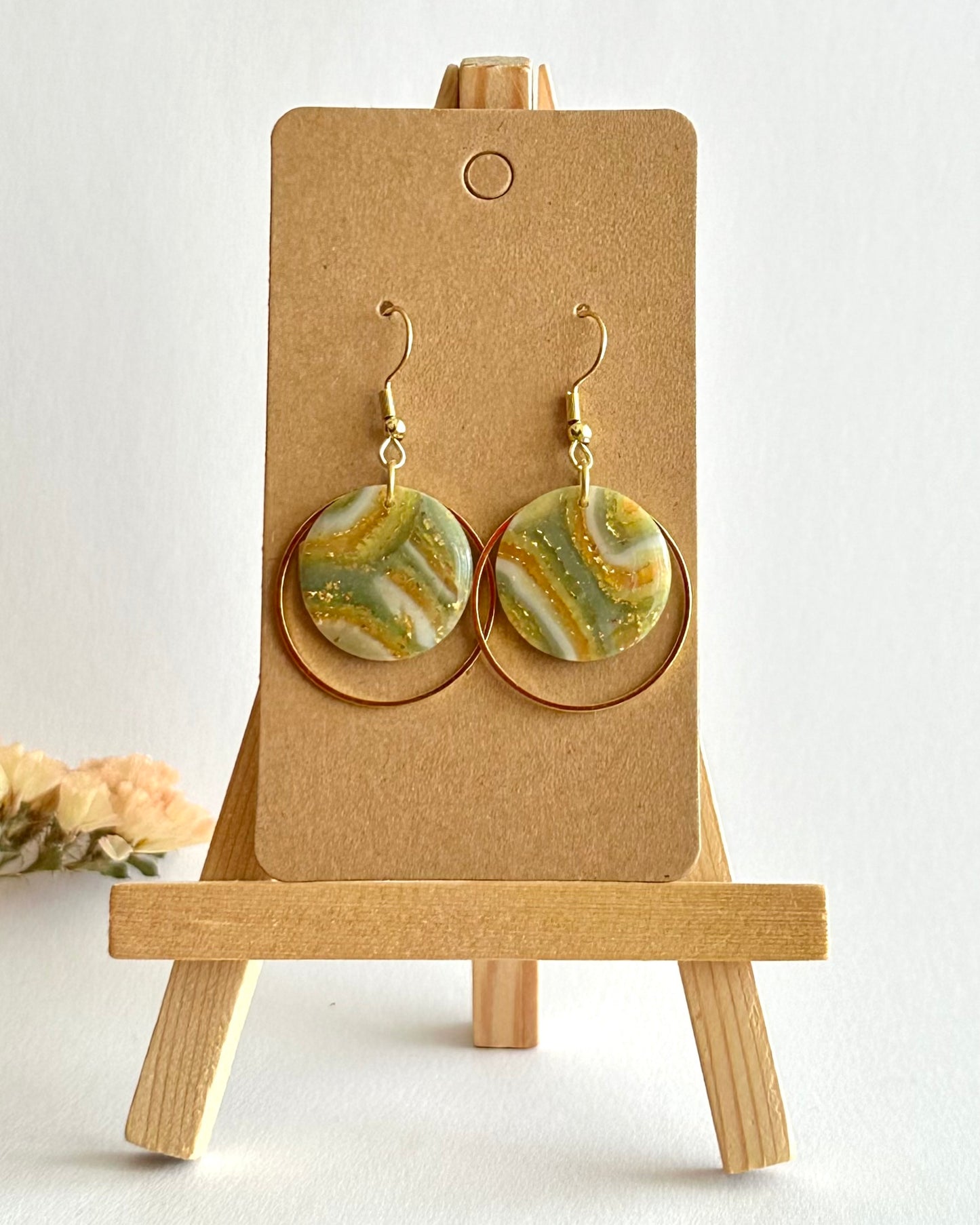 Ohrhänger, Edelstahl vergoldet