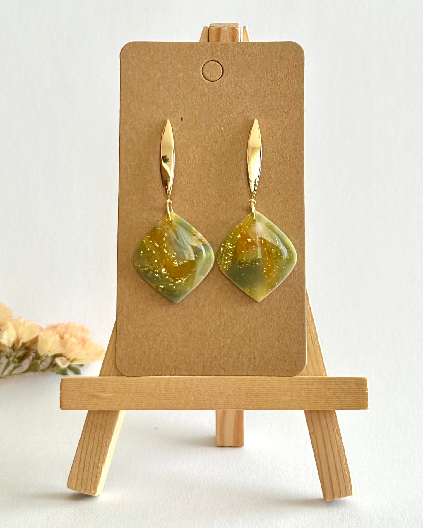 Ohrhänger, Edelstahl vergoldet