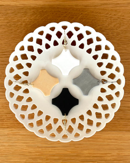 Konfetti, Ohrhänger, Edelstahl/Edelstahl vergoldet (verschiedene Farben)