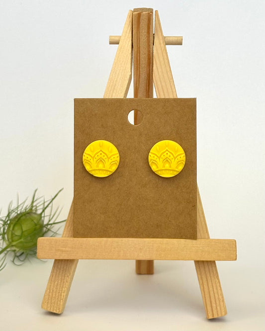 Ohrstecker, Edelstahl vergoldet (verschiedene Farben)