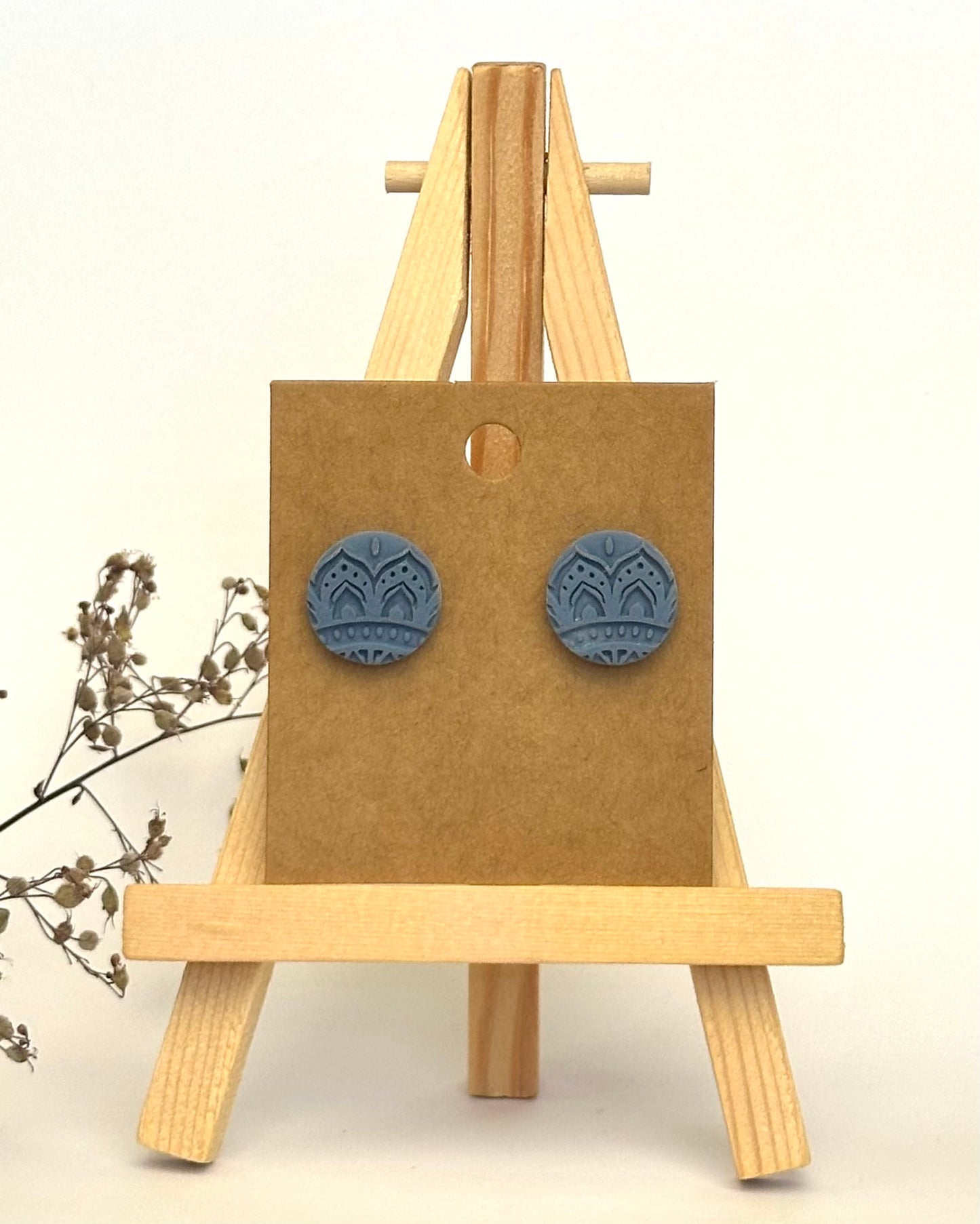 Ohrstecker, Edelstahl vergoldet (verschiedene Farben)