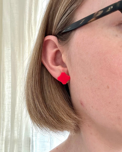 Konfetti, Ohrstecker, Edelstahl vergoldet (verschiedene Farben)