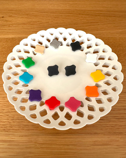 Konfetti, Ohrstecker, Edelstahl vergoldet (verschiedene Farben)